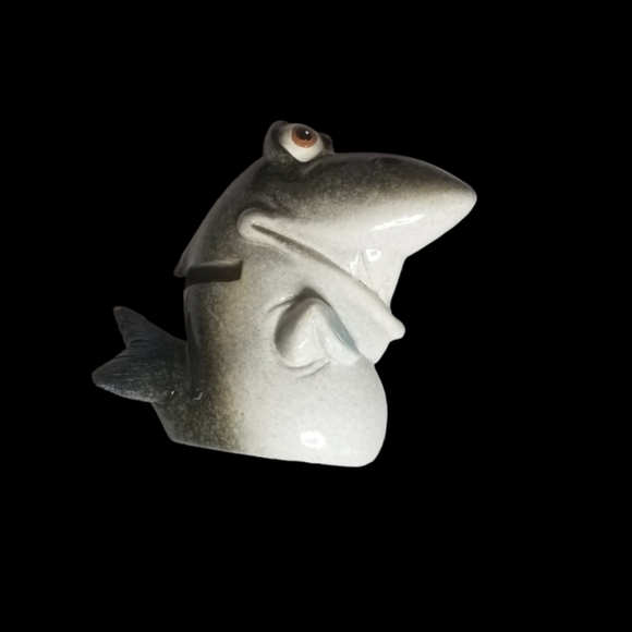 Ceramic Shark Coin Bank - Picture 4 of 10